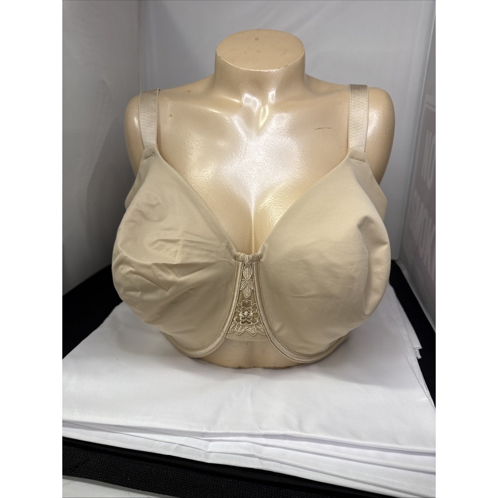 Vanity Fair Bra Beige 40H Underwire Soft Cups Nylon Blend Style 76080
